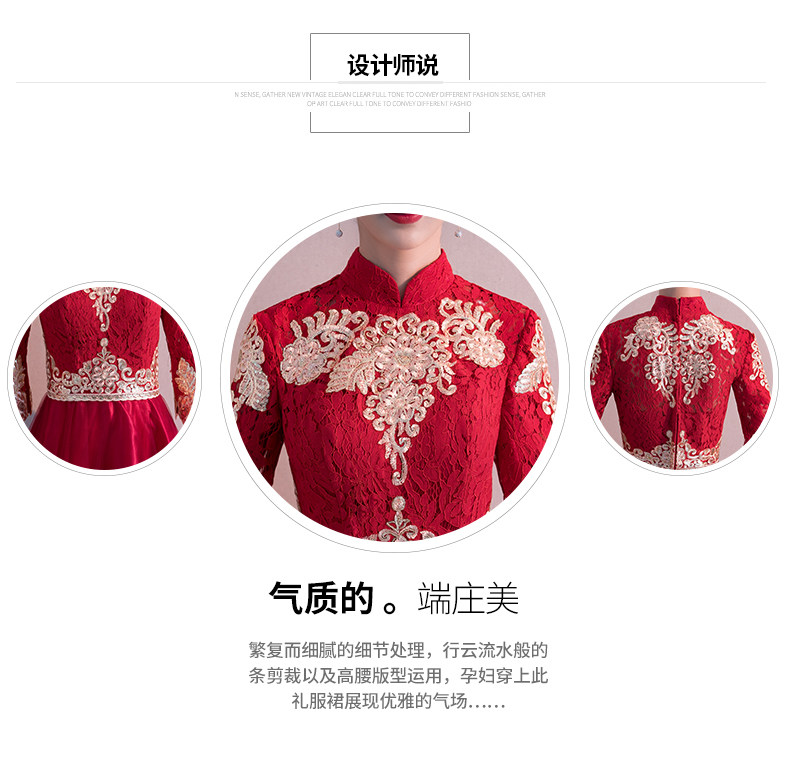 Robe de soirée      manchon de cloche - Ref 3210053 Image 8