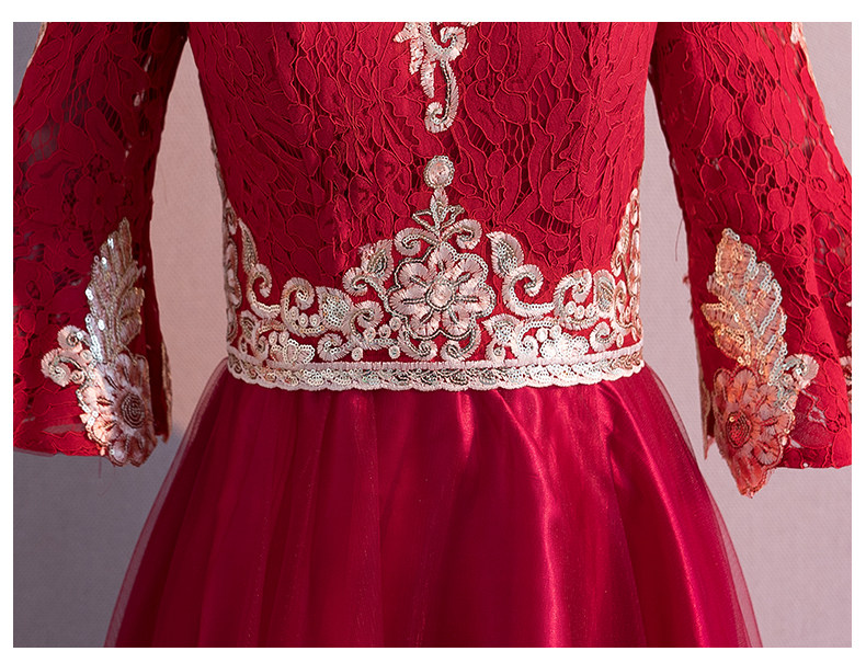 Robe de soirée      manchon de cloche - Ref 3210053 Image 26