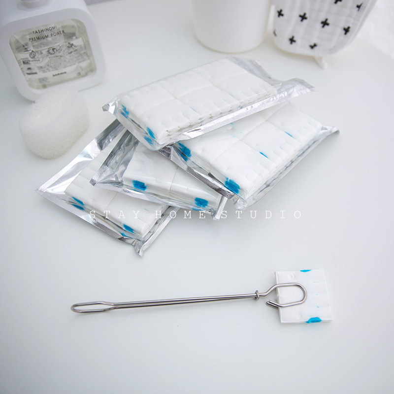 stay-home day style disposable flush toilet brush toilet with concentrated cleanser without dead angle replacement brushed head