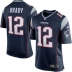 NFL Football League Patriots # 12 Brady New England Patriots Thêu Rugby Jersey - Thể thao sau