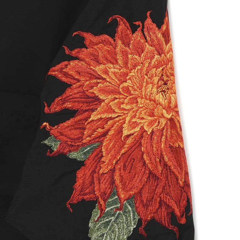 Рубашка с длинными рукавами Yamamoto Yohj с темной вышивкой Dali Flowers, новая мужская и женская та же модель