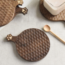 Mountain Shea -- cat claw cup cushion North American black walnuts wood cute creative heat insulation mat