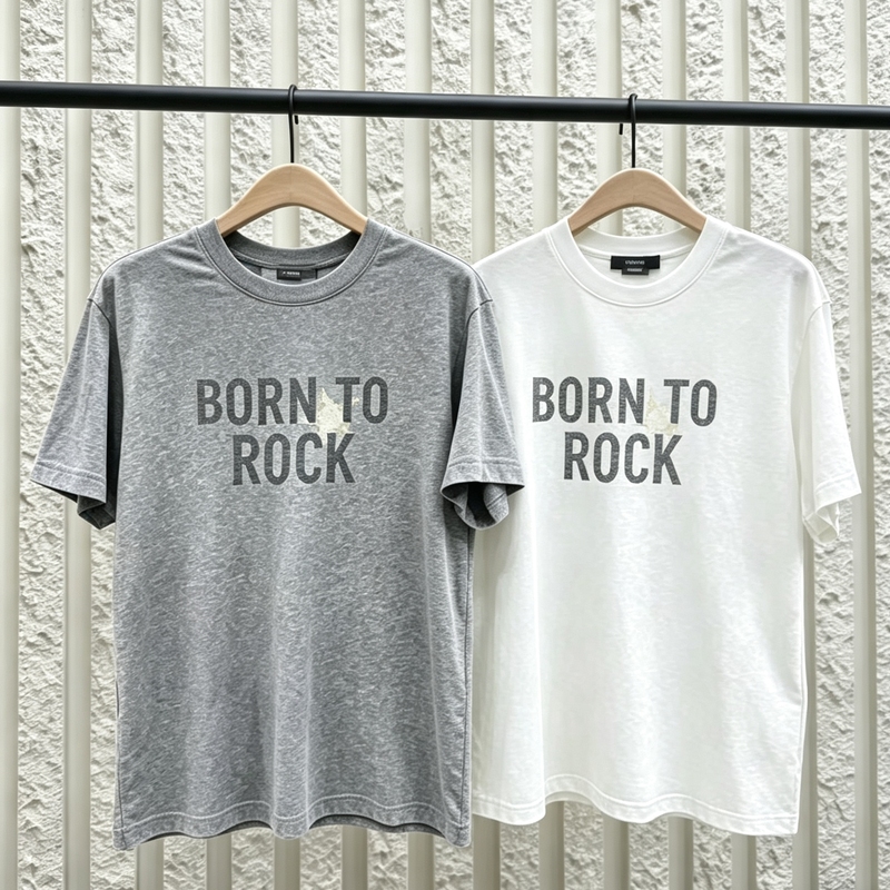 Authentic 2026 Summer New Product, Cool-Touch Antibacterial Gold-Stamped Retro Print Short-Sleeve T-Shirt Mbf2Teet12