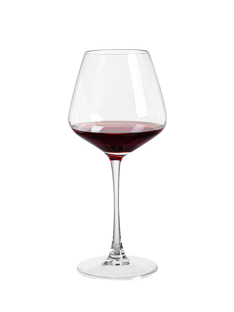 Red Bow Tie Burgundy Wine Glass Set, Large Capacity, Home Use, Light Luxury, High-End Crystal Glass Wine Goblet