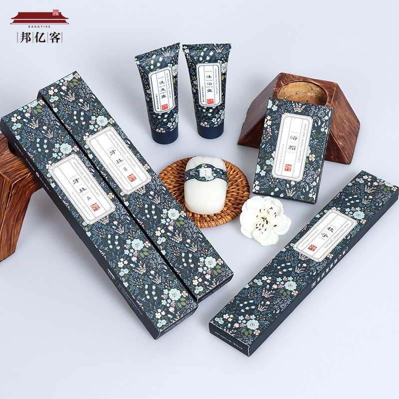 Five-star hotel Disposable Supplies Guesthouse Guest Room Wash Suit Folk toothbrush toothpaste Two-in-one custom