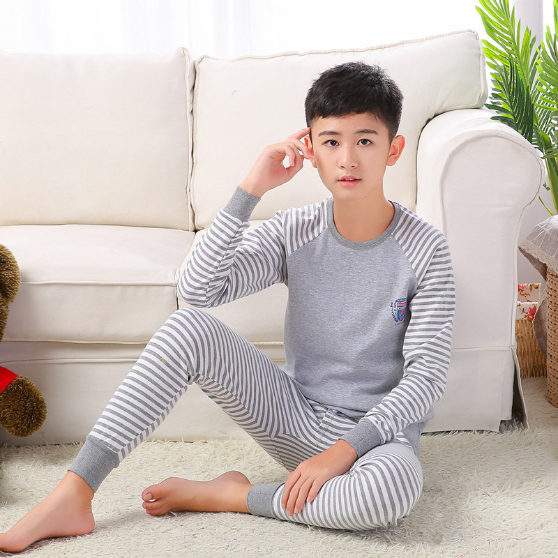 Junior high school students in autumn sweater sweater in large boy cotton pupil warm underwear suit