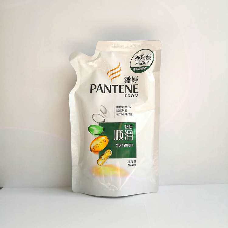 Pantene Silky Smoothing Shampoo Bag 230ml Medium sample for frizz and not easy to comb New and old packaging random