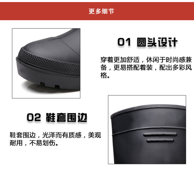 Mưa khởi động của nam giới cao ống giày nước non-slip chịu mài mòn ba khởi động không thấm nước mùa thu và mùa đông ấm giày không thấm nước câu cá giày cao su ủng đi mưa