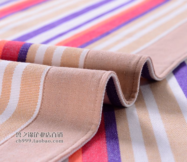 Handmade Sơn Đông cũ vải thô giường đôi đơn ba mảnh cotton dày cũ vải thô mat mùa hè 1.5 m1.8 m giường