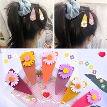 Hipster cute children Daisy hairclip hair accessories baby princess girl hair card banger clip broken hairclip headwear