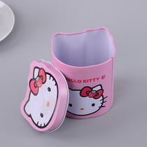 Childrens hair accessories storage box trinket necklace gift packaging accessories jewelry box cartoon canned box