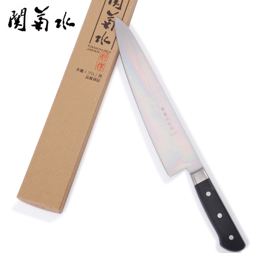 包邮!正品正士作出口日本刀具 关菊水别作 料理刀 鱼片刀 寿司刀