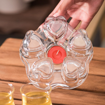 Heat-resistant glass Teapot heating base Candle teapot tea set Tea maker Warm tea stove insulation base