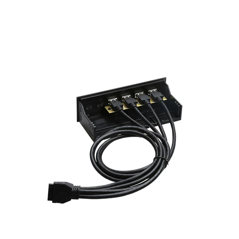 ДИЕВУ USB3.0 передняя панель оптического привода расширительная карта 4-портовый HUB двойной 19PIN на четыре порта USB3.0 карта