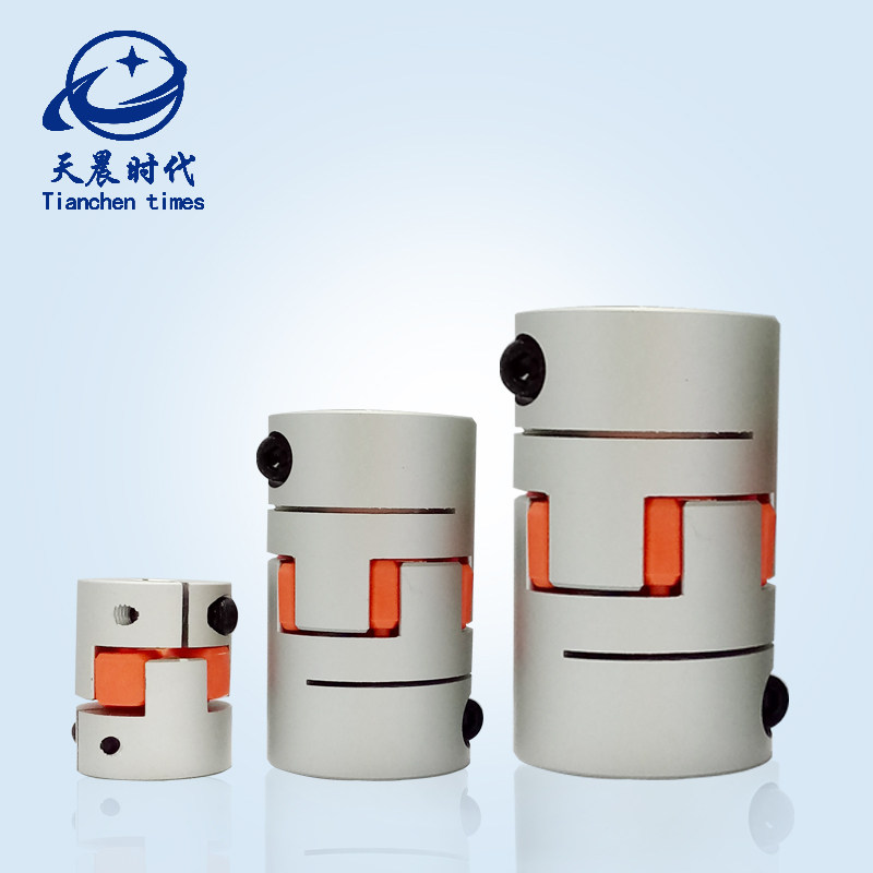 Hexagon plum coupling Aluminum alloy elastic damping rubber cushion High precision servo motor motor
