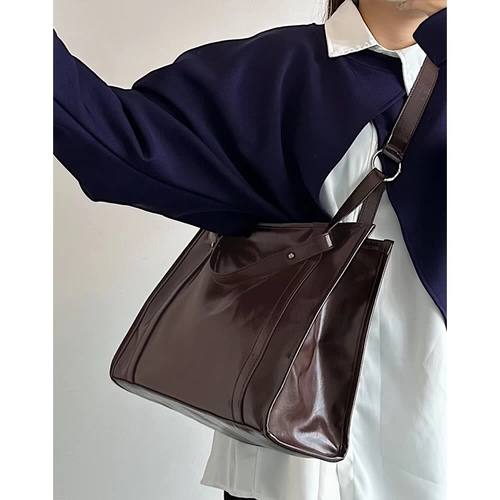 Ретро вместительная и большая квадратная модная универсальная сумка на одно плечо, изысканный стиль