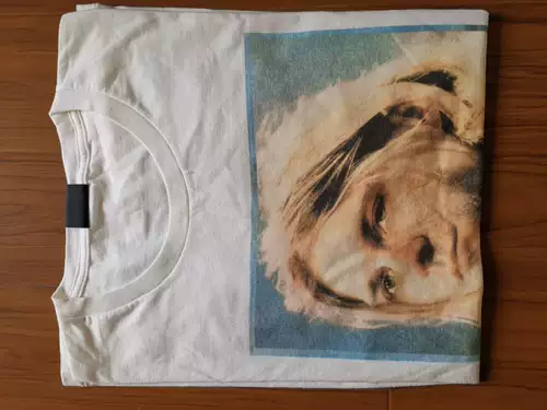 Индивидуальный VTG Retro Rock Short -sleeved Kurt Non -FearOfgod сделал старую воду, промывая воду в конце апреля