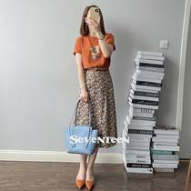 Pure Cotton Reworked Hot Drill Cartoon T-shirt 2022 Summer Vintage New Short Sleeve Female Chic Port Taste Blouse