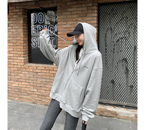 Japanese SLY cardiovert sweatshirt woman hat 2020 fall new wave loose bf wind 100 lap zipper jacket