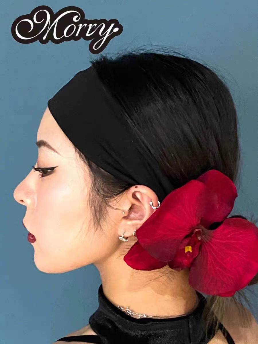 New Latin race performance Professional flower hair with hairpin Latin dance High warhead Accessories Adult Art Exam 01-Taobao