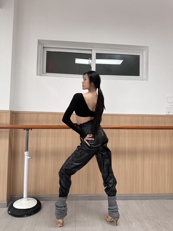 High-Waisted Sweat Pants for Latin Dance Practice, Slimming Jogger Warm-Up Pants, Body-Shaping Slimming Pants High-Waisted Sweat Pants for Latin Dance Practice, Slimming Jogger Warm-Up Pants, Body-Shaping Slimming Pants
