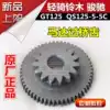 Qingqi Suzuki GT125 motor gear Junchi QS125-5-5C motor bridge tooth head reduction gear double teeth