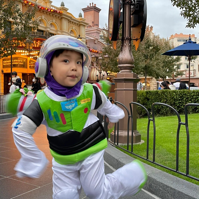 Buzz Lightyear Cosplay Costume Halloween Role-Playing Disney Outfit Two-Dimensional Jumpsuit Children's Day