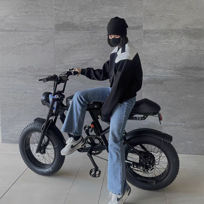 Cool Running Love Super73 Off-Road Retro Electric Bicycle New National Standard Men's and Women's Commuting Electric Bike