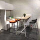사무실 레저 공간 티룸 페티 부르주아지 바 테이블과 의자 조합 현대식 단순 회사 연락 데스크 레저 테이블