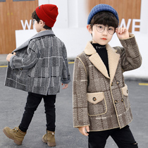 Double-sided woolen coat 2022 new product suit collar double-breasted Korean version of the western style coat cashmere thick tide