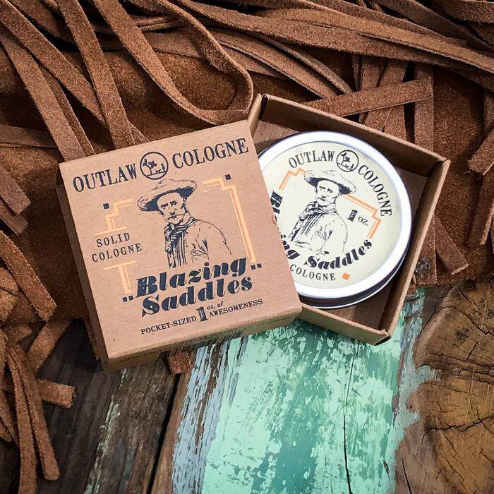 Outlaw Soaps-God Gun Boy Blazing Saddles Men Solid Perfume Portable Balm