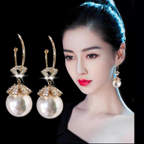Pearl Earrings Female Large Earrings South Korea East Gate 2020 New Tide Temperament Net Red Superior Ear Pendant Earrings