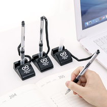 Han Tai Office Stationery Banking Counter special fixed signature pen with wiring pen black neutral pen 0 5mm