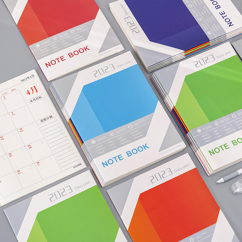 2023 Working Secretary A4 Efficiency Manual Notebook This Year Plan Schedule Notebook This Year Plan Notebook