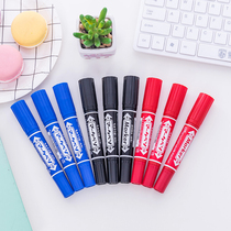 Han - chi double - headed pen in the horse series coarse oil pen is not easy to wipe large head large capacity can ink