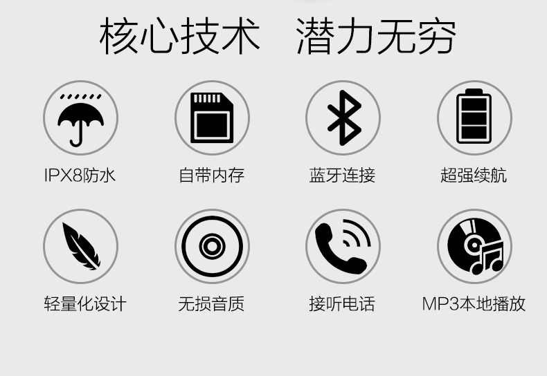 giá cục phát wifi Cổ treo cổ lặn dưới máy nghe nhạc MP3 thể thao không thấm nước nhạc không dây Tai nghe Bluetooth tích hợp bơi chuyên nghiệp - Trình phát TV thông minh bộ điều khiển tivi