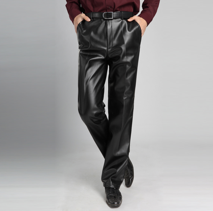 Pantalon cuir homme droit pour hiver - Ref 1483181 Image 15