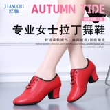 Латинская танцевальная обувь взрослая женщина средняя га -хе хе мягкие дно танце