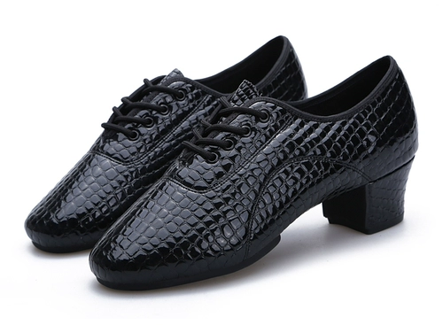 Танцующие мужские туфли для мальчиков, из натуральной кожи, мягкая подошва