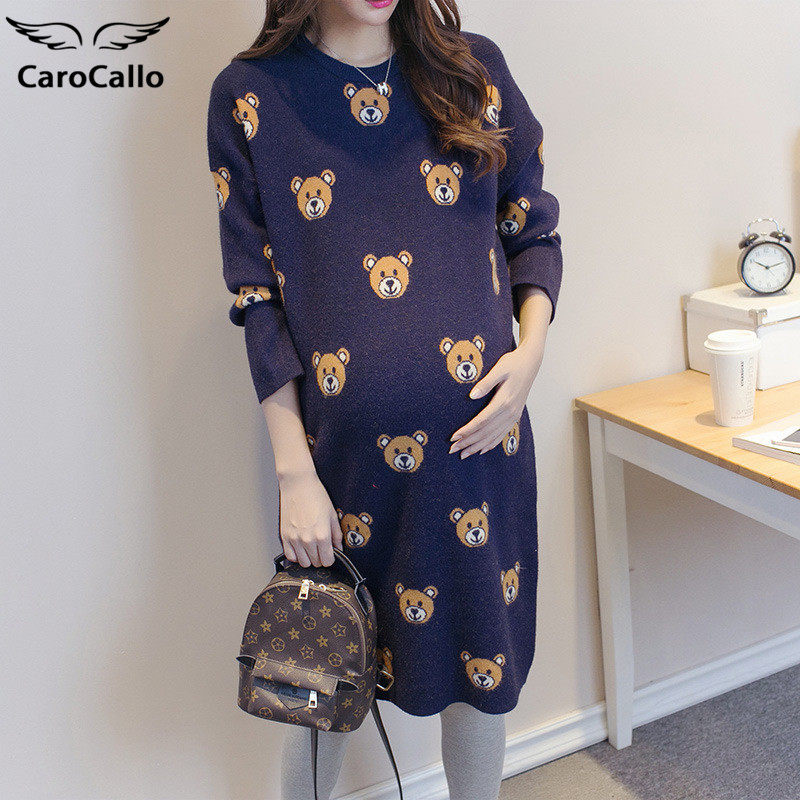 Maternity Fall/Winter Spring 2022 New Primer Sweater Fashion Maternity Dress Spring and Autumn Sweater