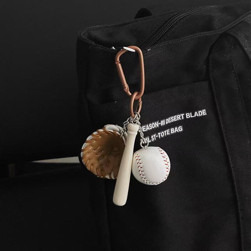 Baseball Set Handmade Pendant Japanese and Korean Baseball Glove Fashion Trendy Keychain Bag Pendant Baseball Set Handmade Pendant Japanese and Korean Baseball Glove Fashion Trendy Keychain Bag Pendant
