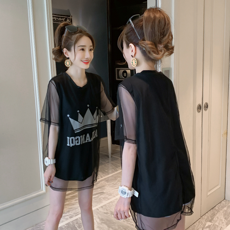 Korean swimsuit women's three-piece conservative student small chest gathered two-piece boxers sports swimsuit to cover the belly and look thin