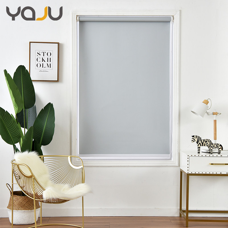 Waterproof free installation of punched curtains lifted curtains shutters household shade bathroom bathroom bathroom