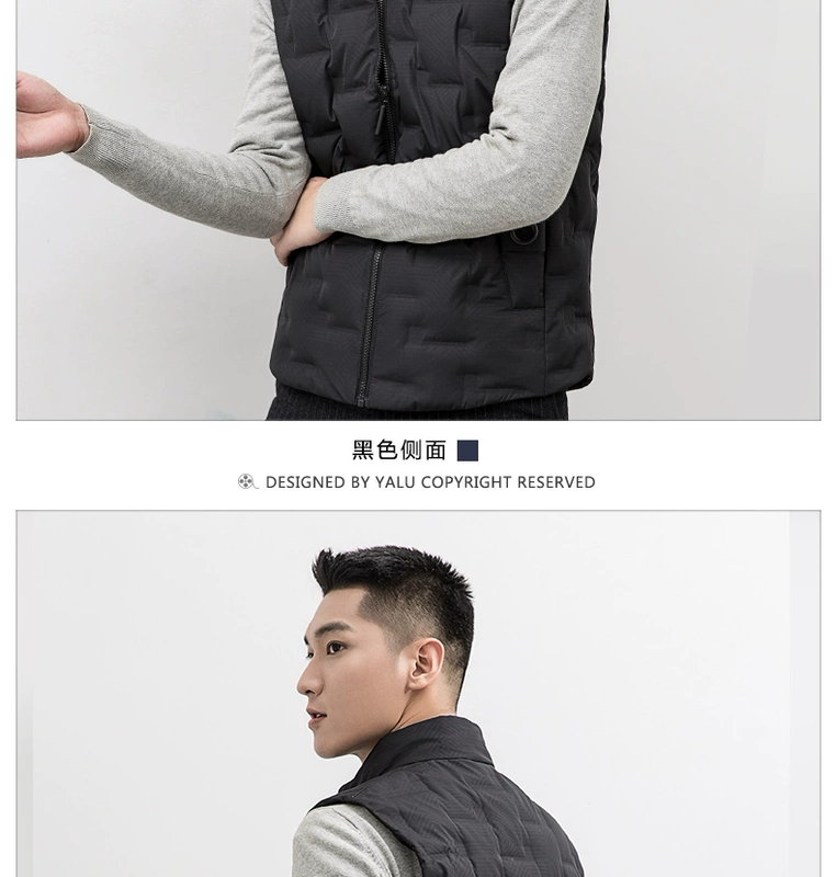 Yaloo / áo vest nam xu hướng mới giản dị dày ấm áp áo khoác vest nam Han Slim - Dệt kim Vest