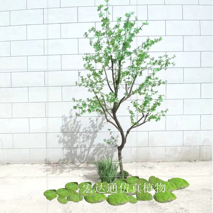 Large Artificial Japanese Bellflower Tree, Artificial Green Plant Decoration for Indoor Landscaping, Nordic Style Trendy Fake Tree, Horsewood