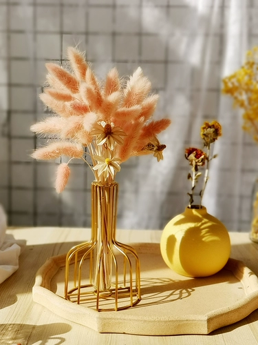 Нордический стиль простая керамическая стеклянная ваза Прозрачная бутылка декоративная гидропонная цветочная композиция гостиная спальня настольная табличка