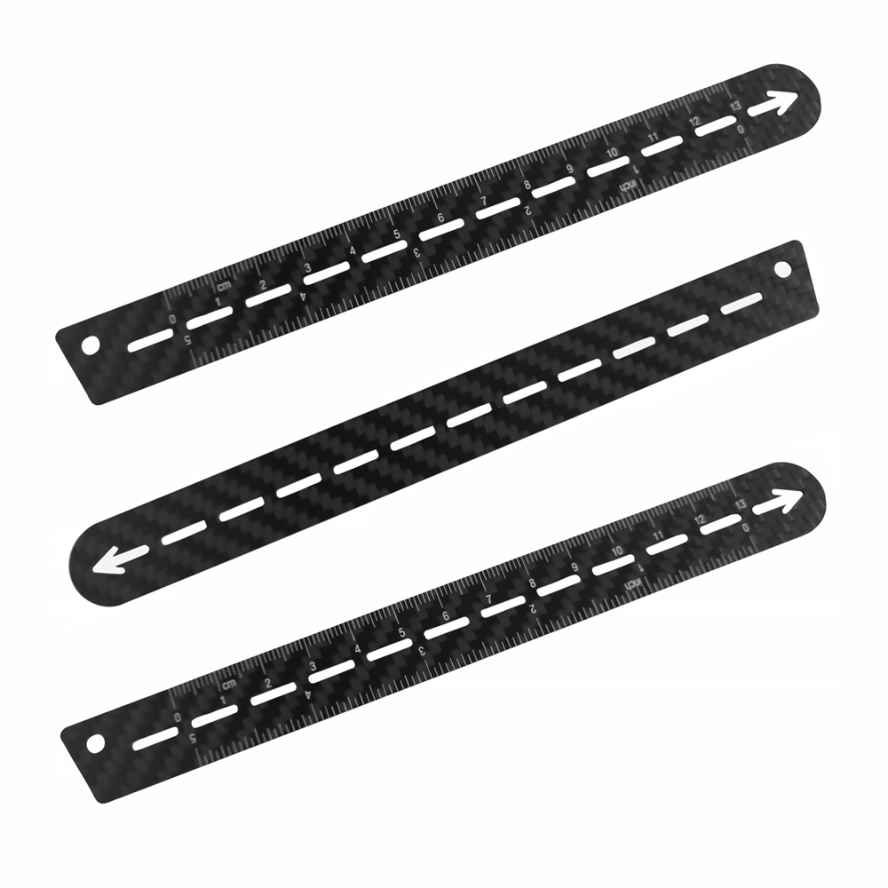 Ultra-thin portable true carbon fiber ruler student drawing measurement scale ruler creative gifts stationery gifts