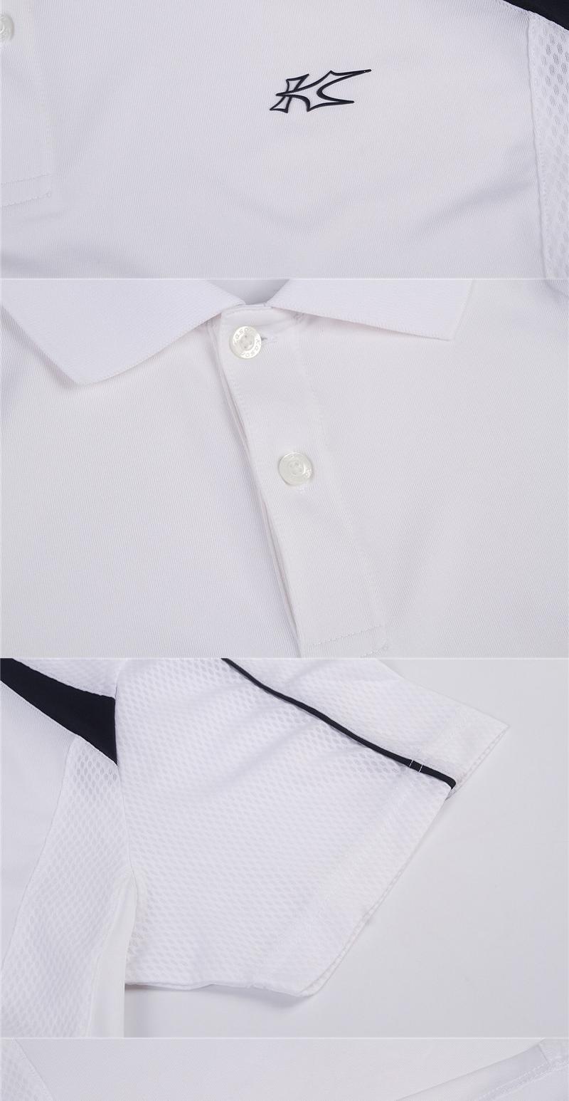 Giải phóng mặt bằng Kaisheng ngắn tay nam mùa xuân và mùa hè áo sơ mi thi đấu cầu lông mới - Áo polo thể thao áo polo lacoste
