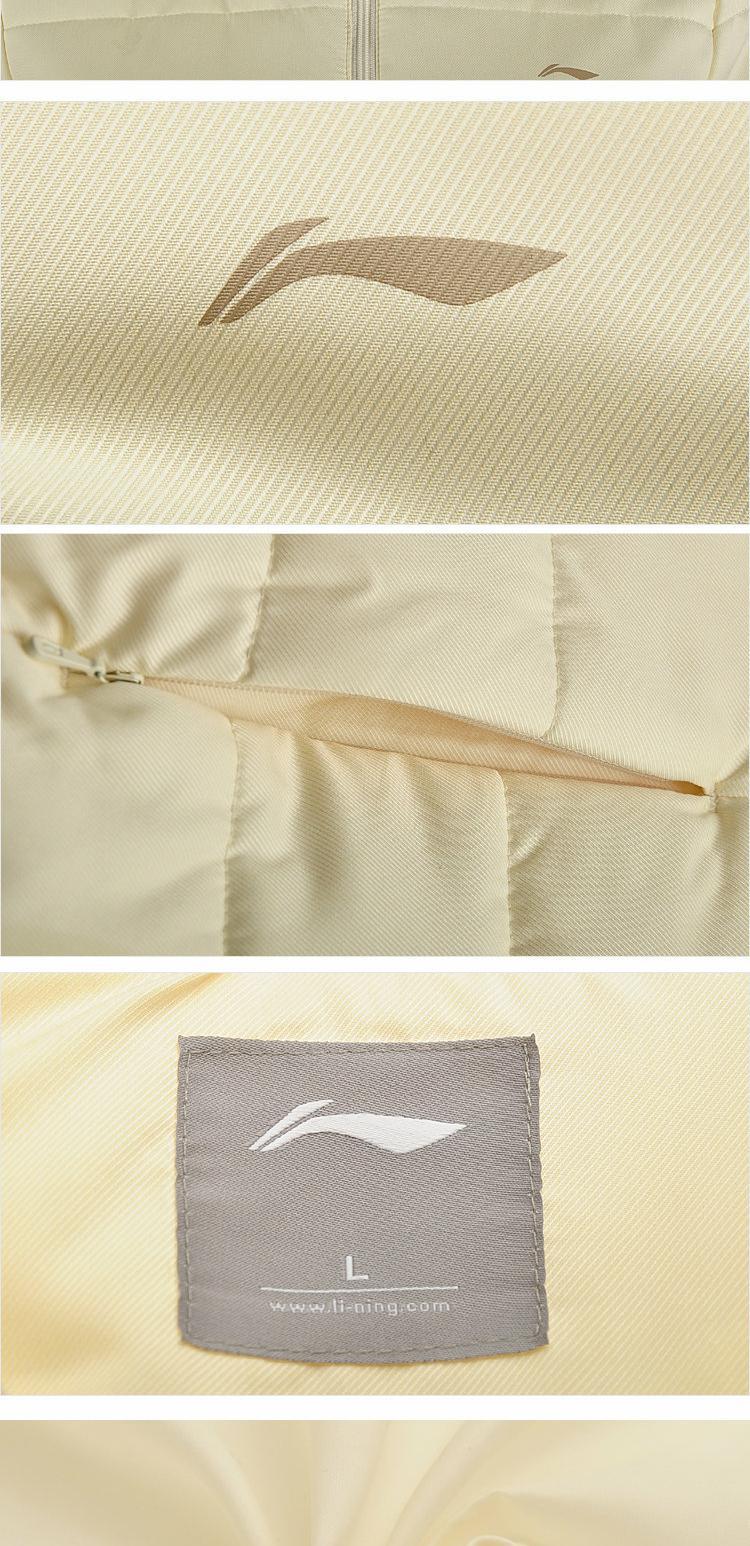 Quần áo thể thao nữ Li Ning màu đơn giản Quần áo cotton đơn giản AJMH046-1 áo phao cho người béo