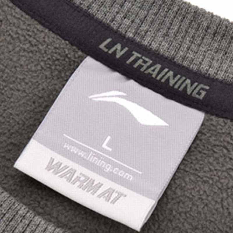 Li Ning Mùa Đông của Nam Giới Loạt Đào Tạo Áo Thể Thao Giản Dị Cao Cổ Không Có Áo AWDM659 áo khoác vải nỉ